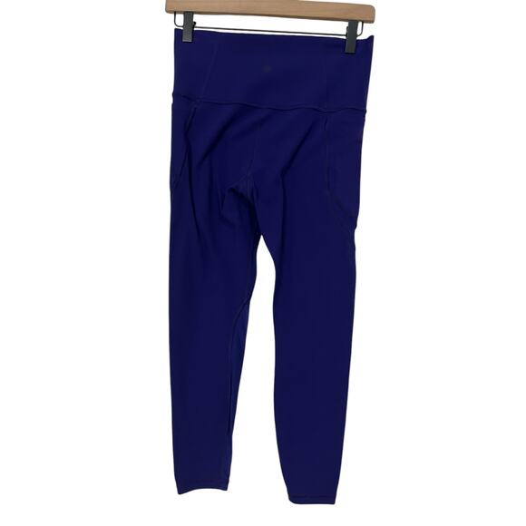 Athleta Womens Salutation Mesh 7/8 Tight Blue Purple Athletic Tights Size Small - Picture 4 of 7